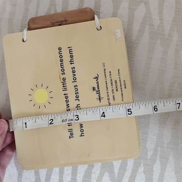 Jesus Loves You! Wooden Book, Hallmark - Picture 5 of 6